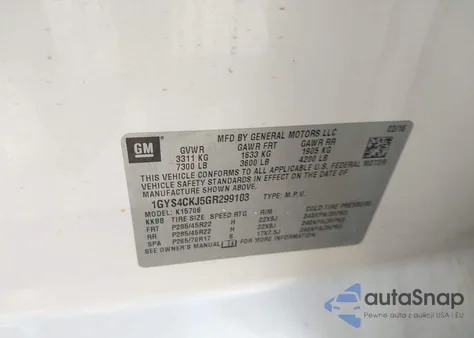 2016 Cadillac Escalade Premium Collection from USA, damaged, VIN 1GYS4CKJ5GR299103